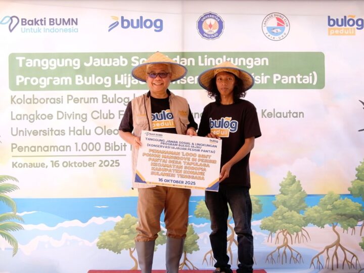 Bulog Tanam 1.000 Bibit Mangrove di Sulawesi Tenggara