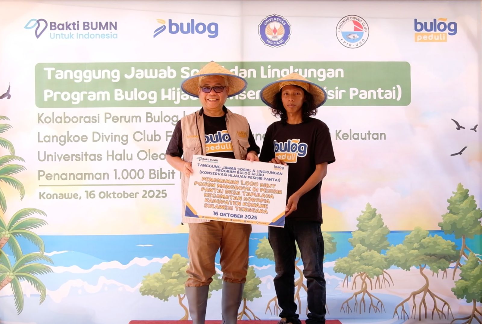 Bulog Tanam 1.000 Bibit Mangrove di Sulawesi Tenggara